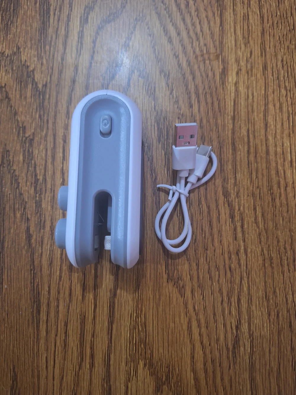 Portable White LED Sensor Night Light with Gray Buttons